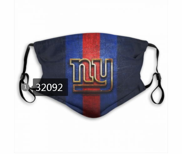 NFL 2020 New York Giants78 Dust mask with filter